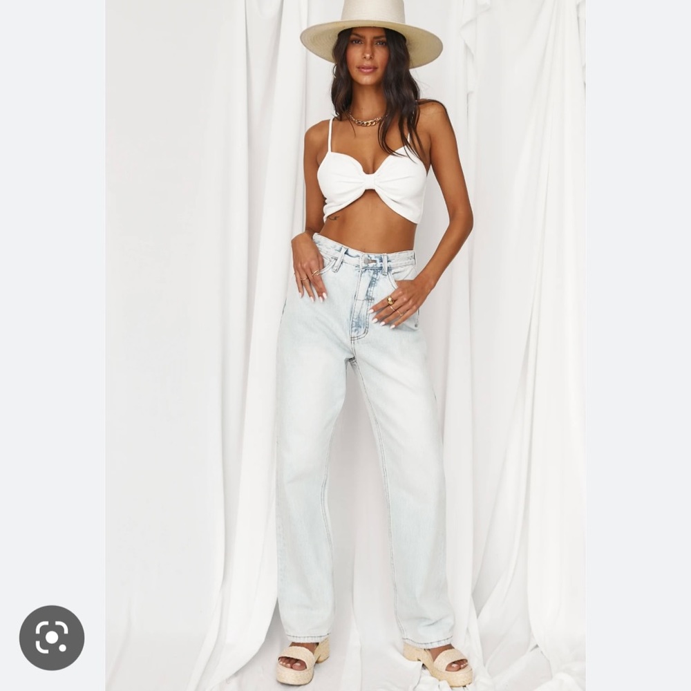 THRILLS FREE PEOPLE Pulp Jean Light Blue Fade MSRP $130 SZ 26/4 NWT
